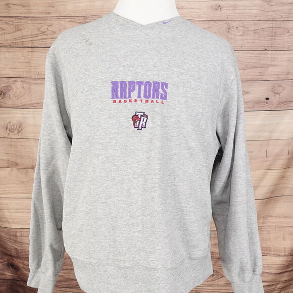 VINTAGE NIKE SPORTS TORONTO RAPTORS BASKETBALL USA MADE SWEATSHIRT SIZE M - Picture 5 of 12